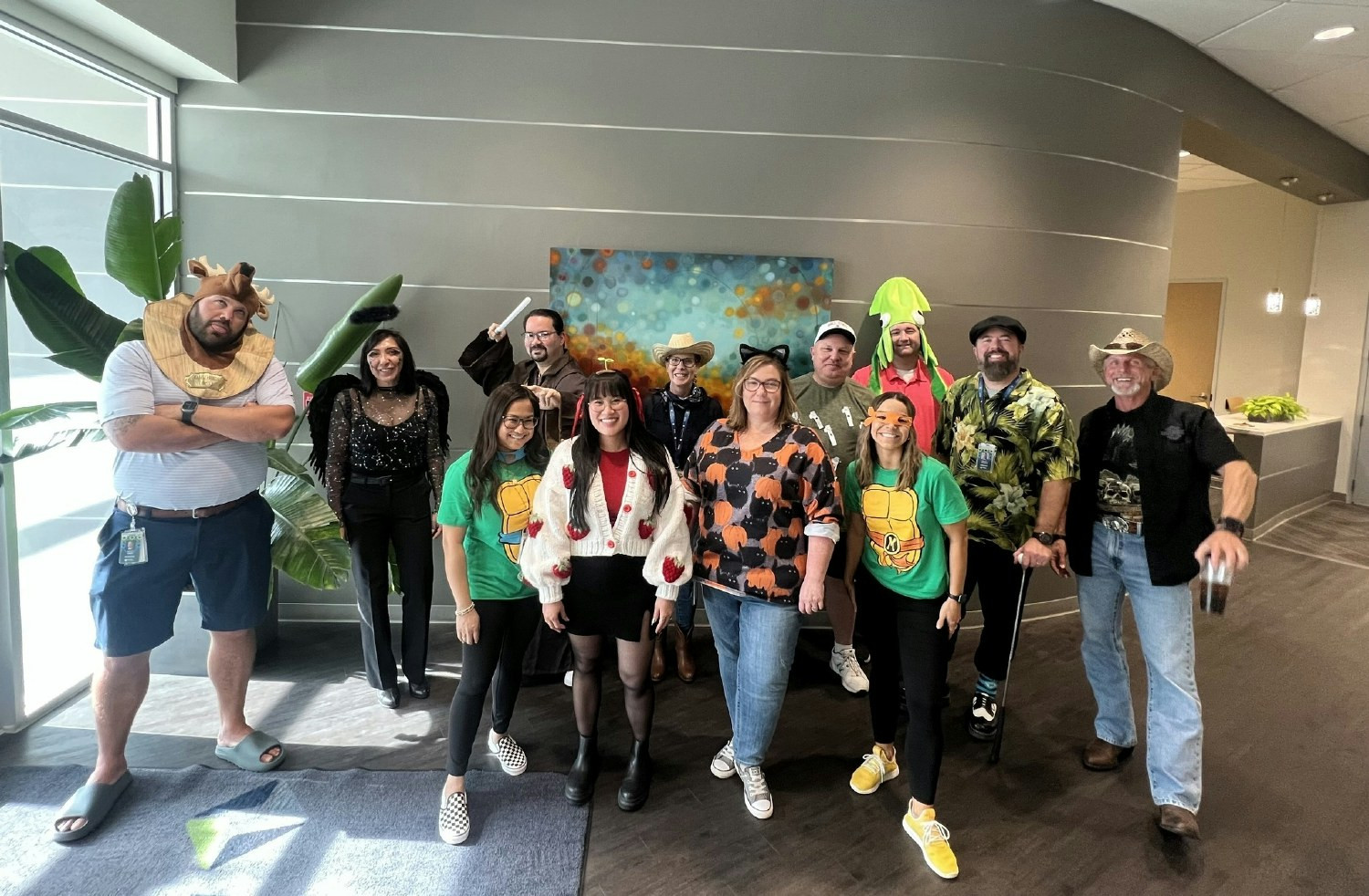 Halloween party in the Moser corporate office.